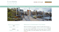 Desktop Screenshot of amsterdamfinehotels.com